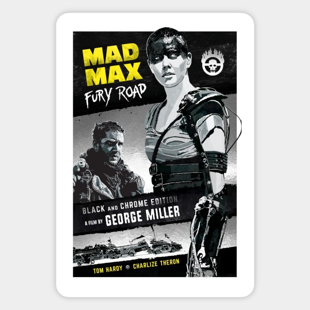 Mad Max: Fury Road alternative movie poster Magnet by chrisayerscreative